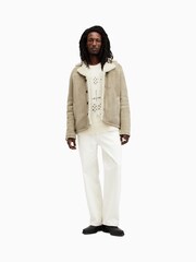 AllSaints Brown Paulson Coat - Image 5 of 9
