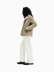 AllSaints Brown Paulson Coat - Image 7 of 9