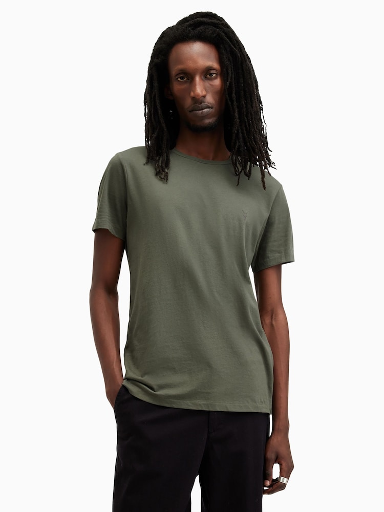 AllSaints Black Tonic Short Sleeve Crew T-Shirts 3 Pack - Image 2 of 7