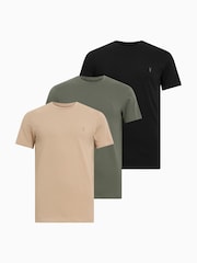 AllSaints Black Tonic Short Sleeve Crew T-Shirts 3 Pack - Image 7 of 7