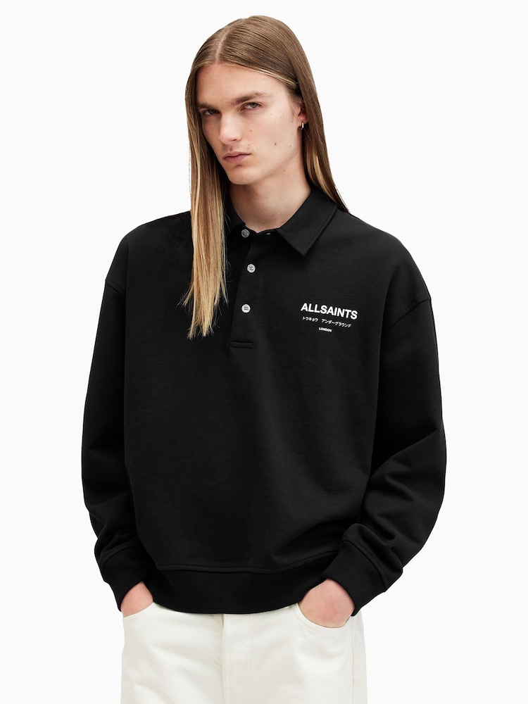 AllSaints Underground Polo Shirt - Bild 1 von 7