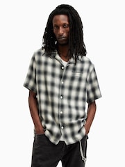 AllSaints White Underground Check Shirt - Image 1 of 7
