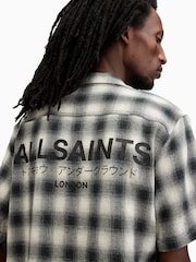 AllSaints White Underground Check Shirt - Image 2 of 7