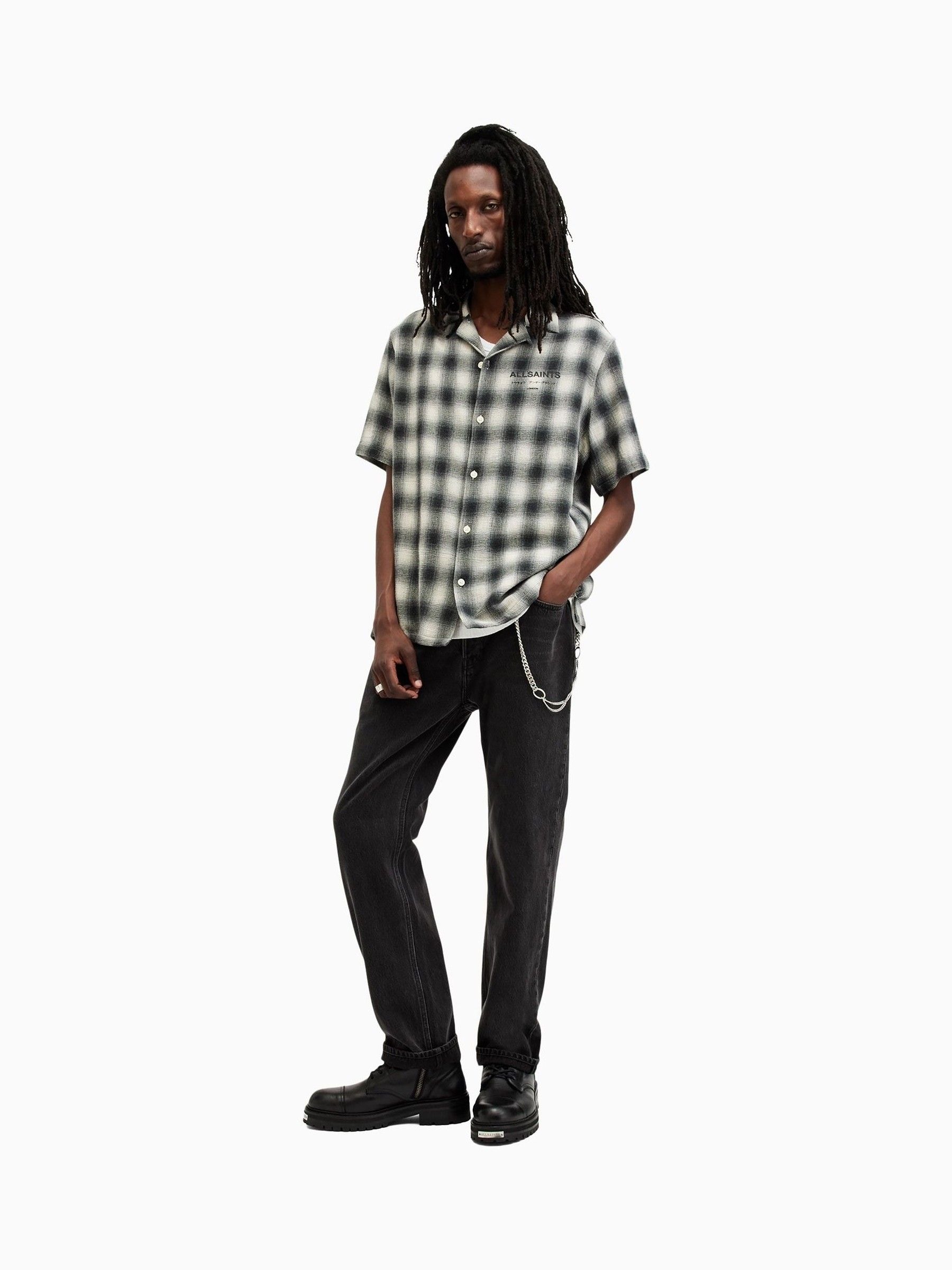Buy AllSaints White Underground Check Shirt from Next USA