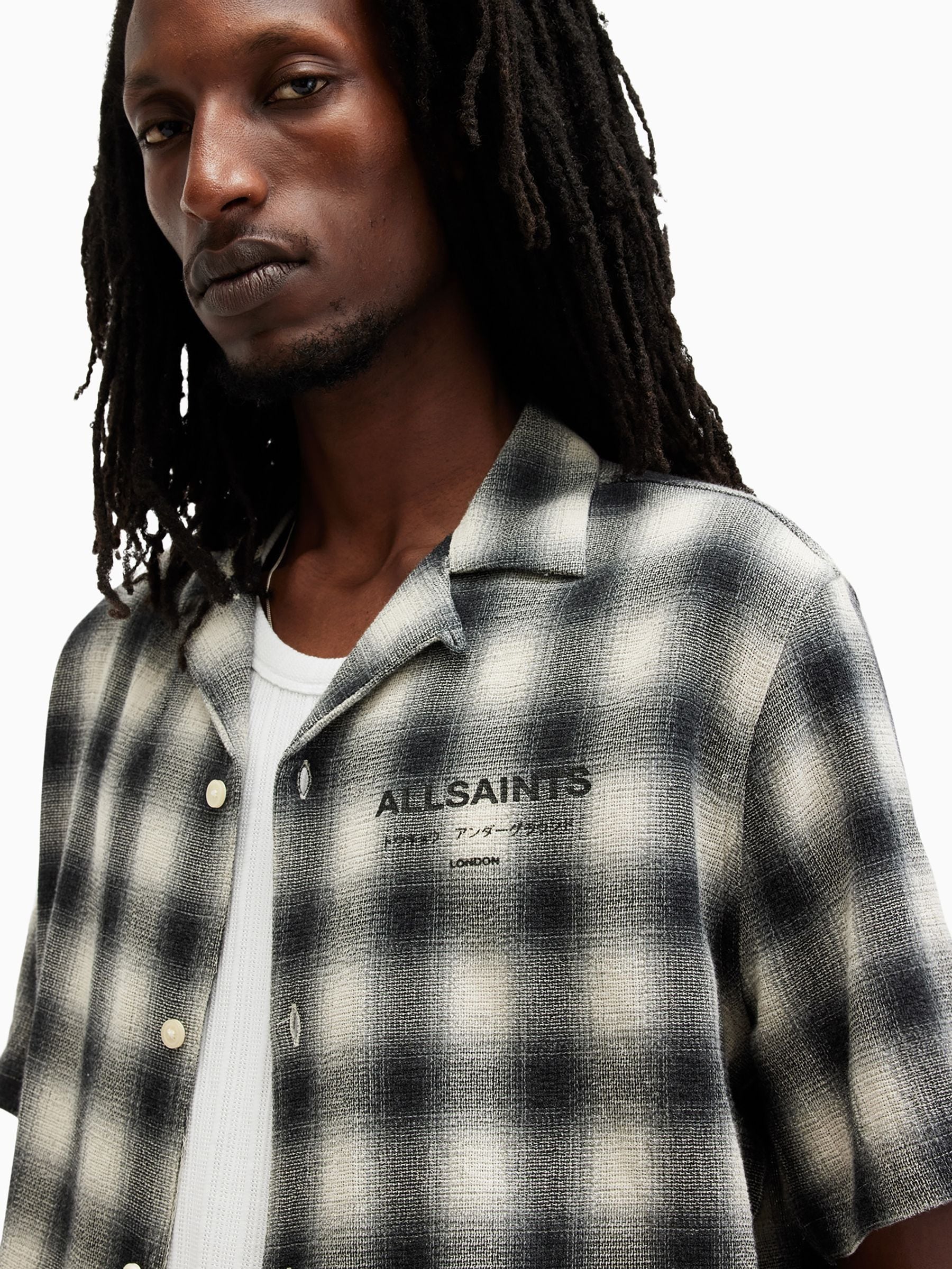 Buy AllSaints White Underground Check Shirt from Next USA