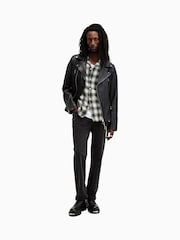 AllSaints White Underground Check Shirt - Image 5 of 7