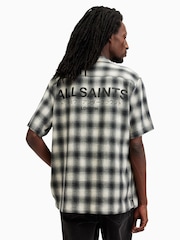 AllSaints White Underground Check Shirt - Image 6 of 7