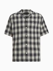 AllSaints White Underground Check Shirt - Image 7 of 7