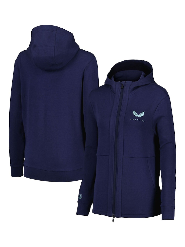 Castore Blue Womens Everton Travel Jacket - Image 1 of 3