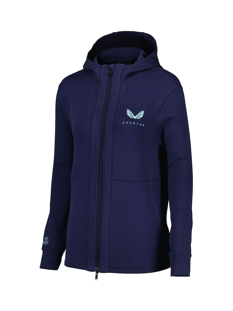 Castore Blue Womens Everton Travel Jacket - Image 3 of 3
