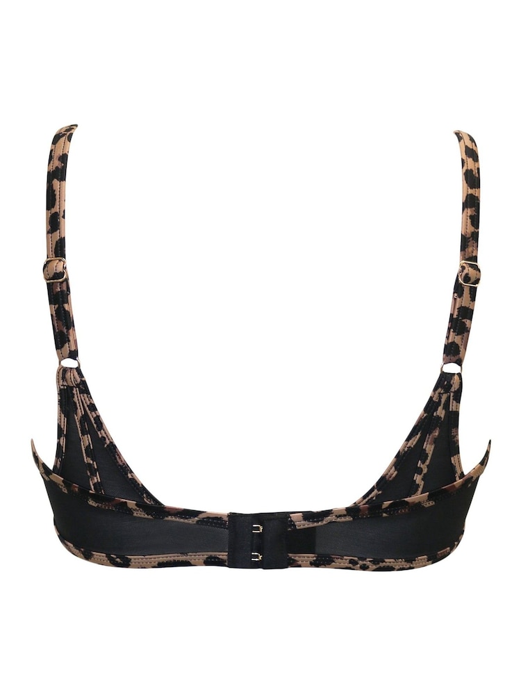 Pour Moi India Leopard Embroidered Bra - Image 4 of 4