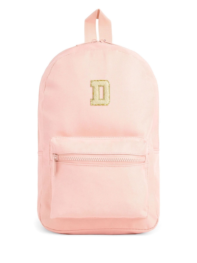 Personalised Kids Pink Backpack by Alphabet - Image 1 of 5