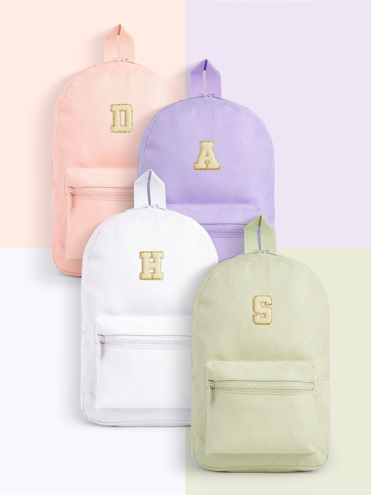 Personalised Kids Pink Backpack by Alphabet - Image 5 of 5