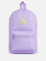 Personalised Kids Purple Backpack by Alphabet - Image 1 of 5