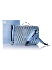 ghd Deluxe Chronos Hair Straightener Helios Hair Dryer Gift Set in Icy Blue - Image 1 of 5