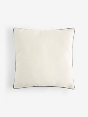 Ivory 50 x 50cm Boucle Chenille Cushion - Image 3 of 4