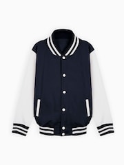 Dollymix Kids Blue Personalised Varsity Jacket - Image 1 of 5