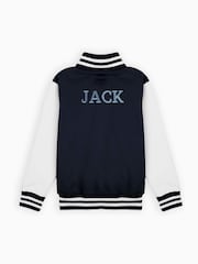 Dollymix Kids Blue Personalised Varsity Jacket - Image 2 of 5