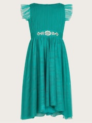 Monsoon Green Penelope Belt Dress - Image 1 of 2
