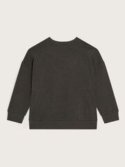 Monsoon Grey 100% Cotton Boom Slogan Sweatshirt - Image 2 of 3