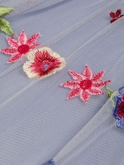 Monsoon Blue Utopia Floral Embroidered Dress - Image 3 of 3
