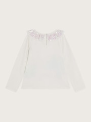 Monsoon Natural Long Sleeve Christmas In London Top - Image 2 of 2