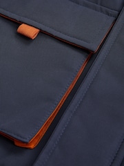Monsoon Blue Hooded Faux Fur Coats - Image 3 of 3