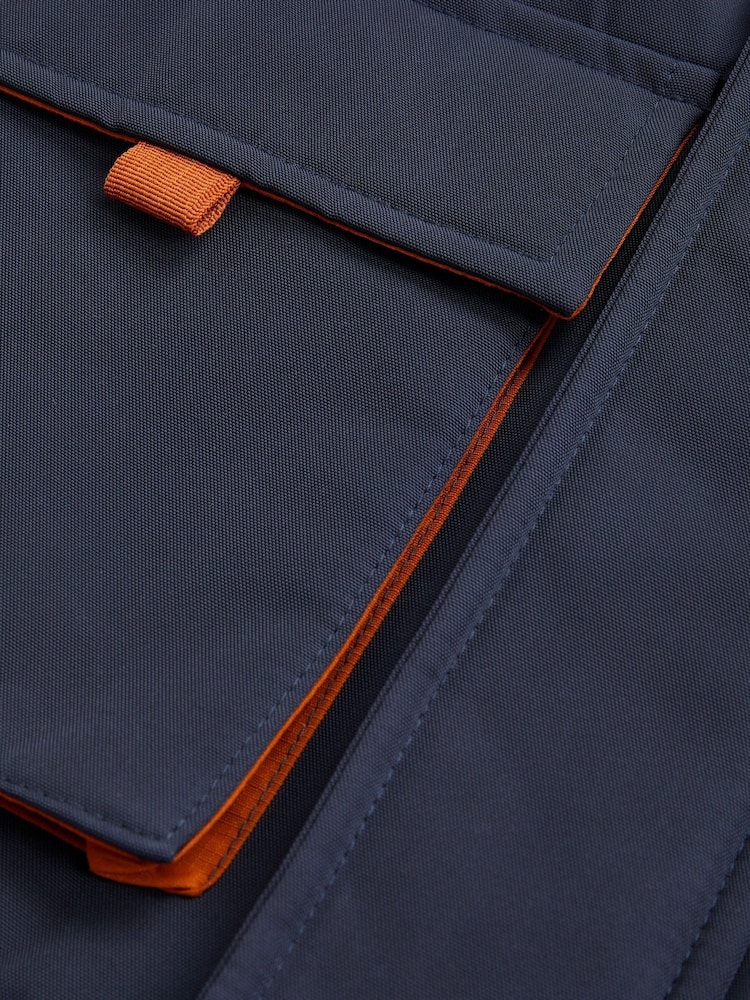 Monsoon Blue Hooded Faux Fur Coats - Image 3 of 3
