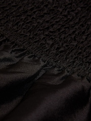Monsoon Black Clariska Smocked Taffeta Prom Dress - Image 4 of 4