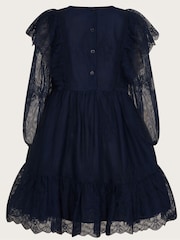 Monsoon Blue Victoriana Lace Dress - Image 2 of 3