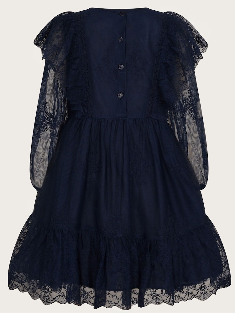 Monsoon Blue Victoriana Lace Dress - Image 2 of 3