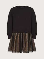 Monsoon Black 2-in-1 Lightning Jumper Dress - Image 2 of 3