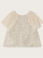 Monsoon Gold Adele Flutter Sleeve Sequin Top - Image 3 of 4