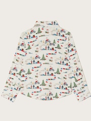 Monsoon Natural Christmas Bow Tie 100% Cotton Shirt - Image 2 of 3