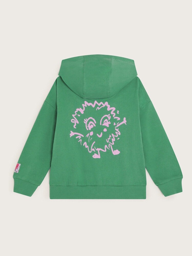 Monsoon Green 100% Cotton Living The Dream Hoodie - Image 2 of 3 Monsoon Green 100% Cotton Living The Dream Hoodie - Image 2 of 3