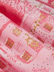 Monsoon Pink Christmas Street Print Skirt - Image 3 of 3