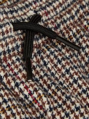 Monsoon Brown Check Pull On 100% Cotton Trousers - Image 3 of 3