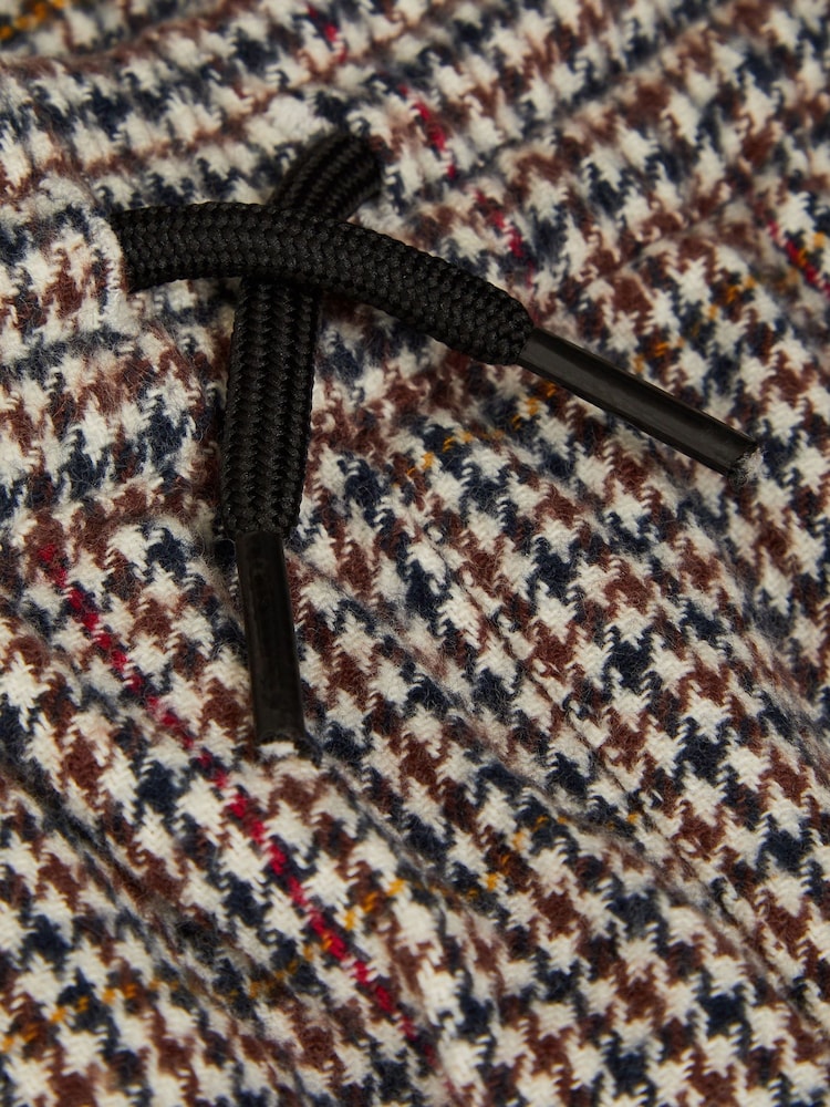 Monsoon Brown Check Pull On 100% Cotton Trousers - Image 3 of 3