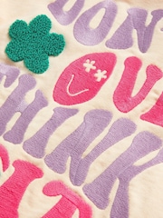 Monsoon Natural 100% Cotton Don't Over Think It Graphic Sweatshirt - Image 3 of 3