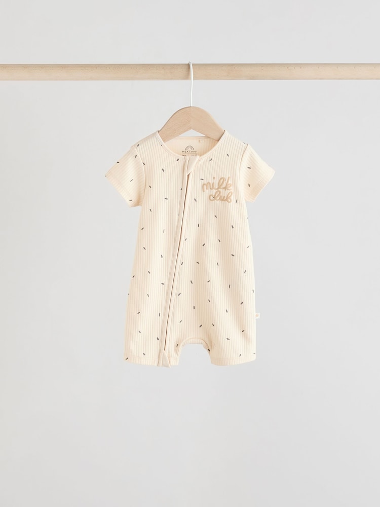 Naturfarben/Hellbraun - 3er-Pack Baby-Strampler mit Zwei-Wege-Reißverschluss aus 100% Baumwolle (0 Monate bis 3 Jahre) - Bild 2 von 14 Naturfarben/Hellbraun - 3er-Pack Baby-Strampler mit Zwei-Wege-Reißverschluss aus 100% Baumwolle (0 Monate bis 3 Jahre) - Bild 2 von 14