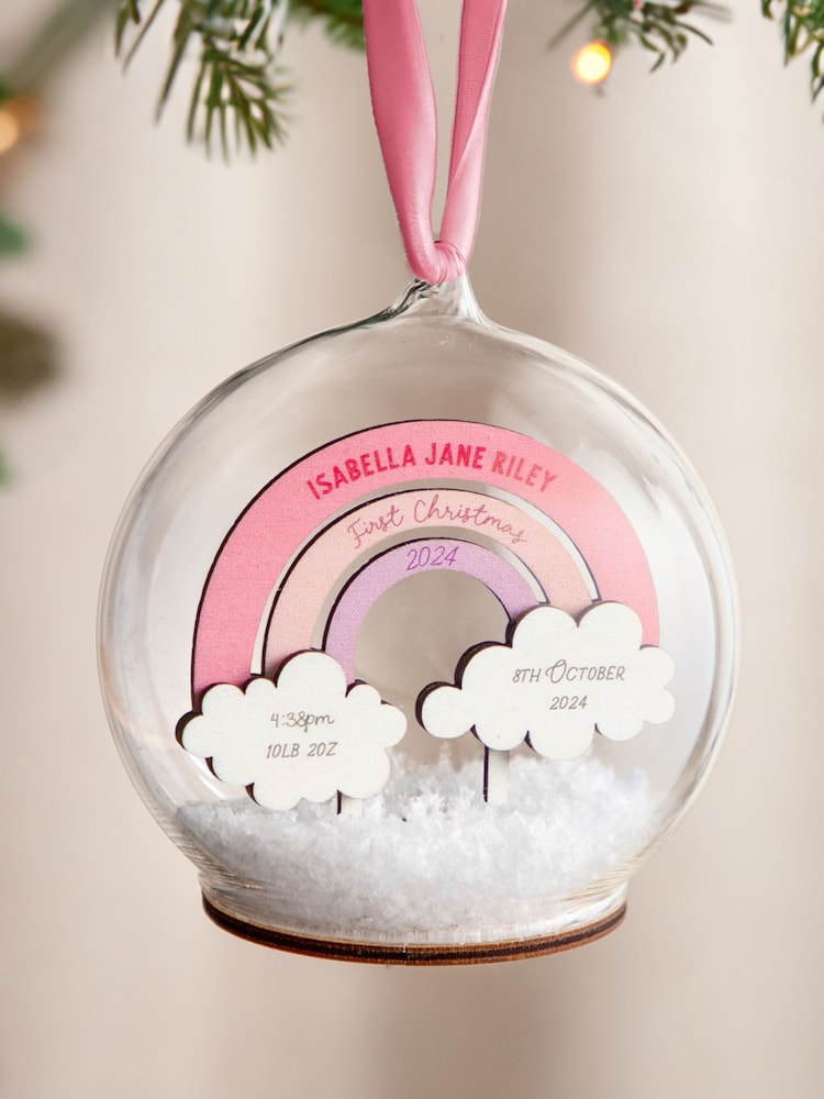 Rainbow Baby Details First Christmas Bauble by No Ordinary Gift - Image 2 of 4