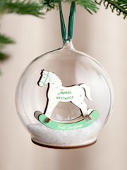 3D Rocking Horse First Christmas Bauble by No Ordinary Gift - Image 1 of 3
