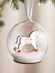 3D Rocking Horse First Christmas Bauble by No Ordinary Gift - Image 2 of 3