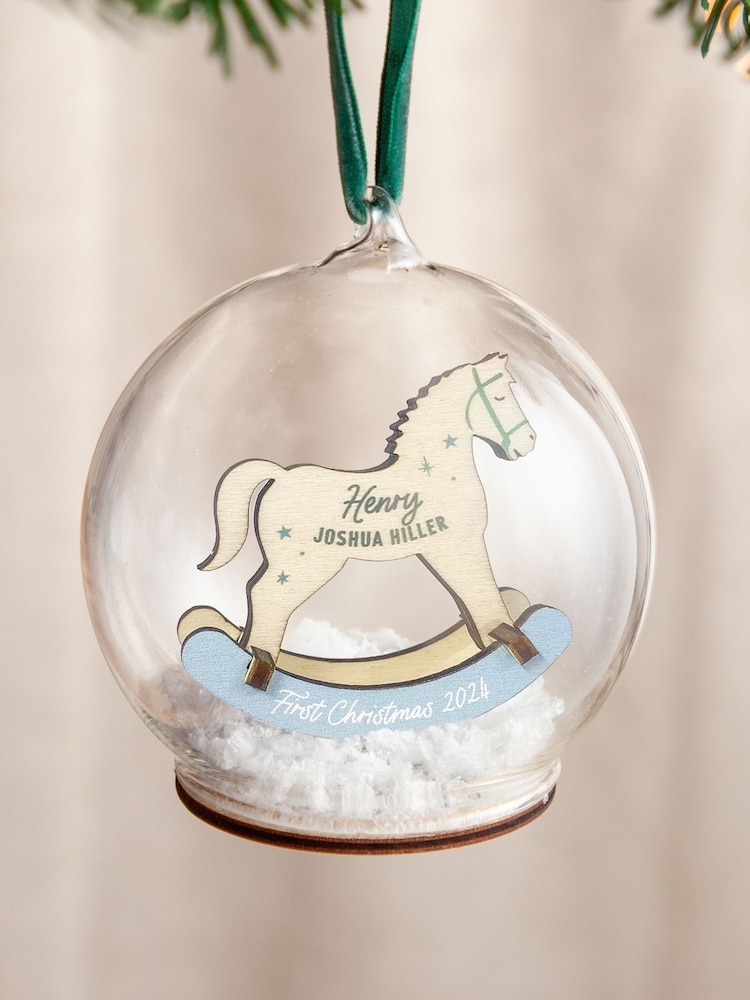 3D Rocking Horse First Christmas Bauble by No Ordinary Gift - Image 3 of 3