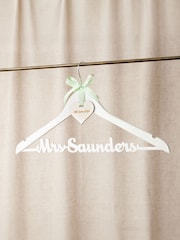 Personalised White Wedding Dress Hanger by No Ordinary Gift - Image 1 of 3