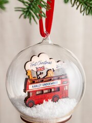London Bus First Christmas Personalised Bauble by No Ordinary Gift - Image 1 of 1