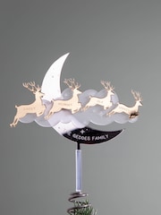 Family Of Reindeer Personalised Christmas Tree Topper by No Ordinary Gift - Image 1 of 2