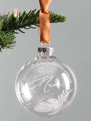 Feather Memorial Christmas Bauble by No Ordinary Gift - Image 1 of 1