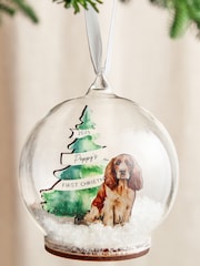 Personalised Dog and Christmas Tree Bauble by No Ordinary Gift - Image 4 of 5