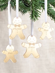 Set of Gingerbread Family Christmas Decorations by No Ordinary Gift - Image 1 of 2